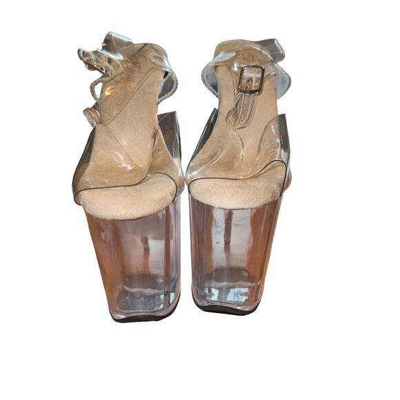 Pleasure Clear Platform high Heels - Picture 3 of 5